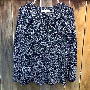 Loft Polka dot loft flowy top
